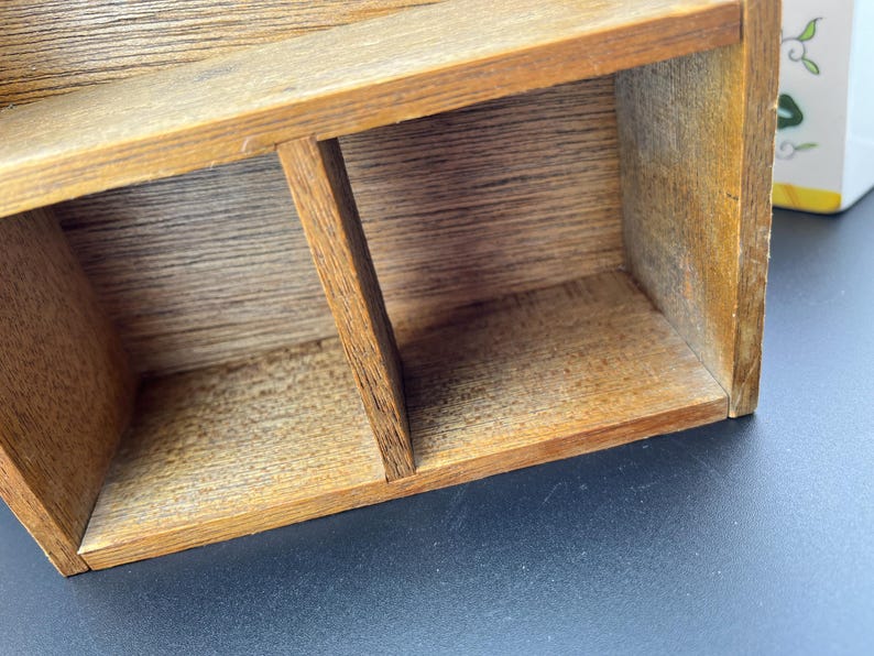 Vintage Rooster Roses Wooden Spice Rack With Recipe Holder S P Shakers