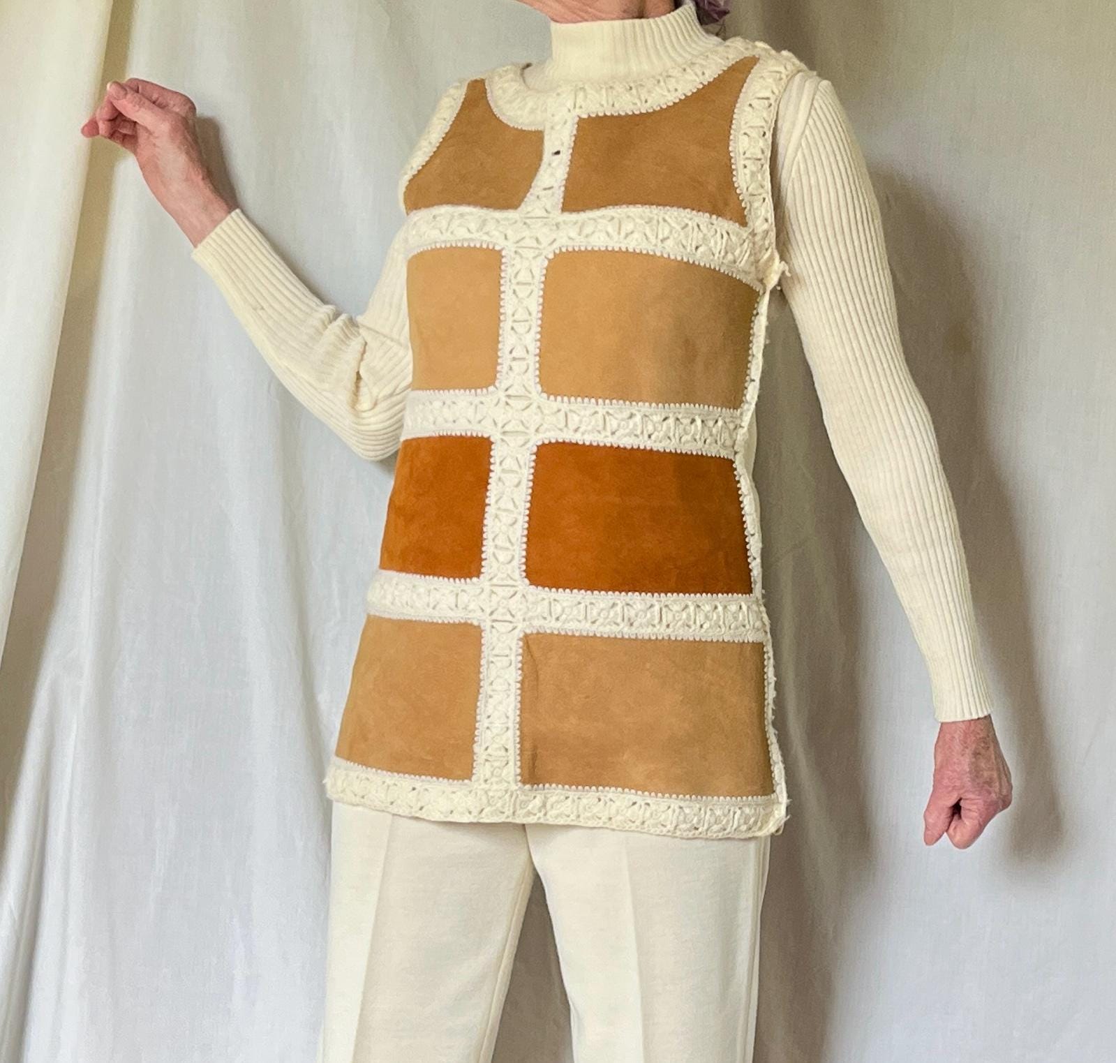 Suede Cardigan 60s - Etsy