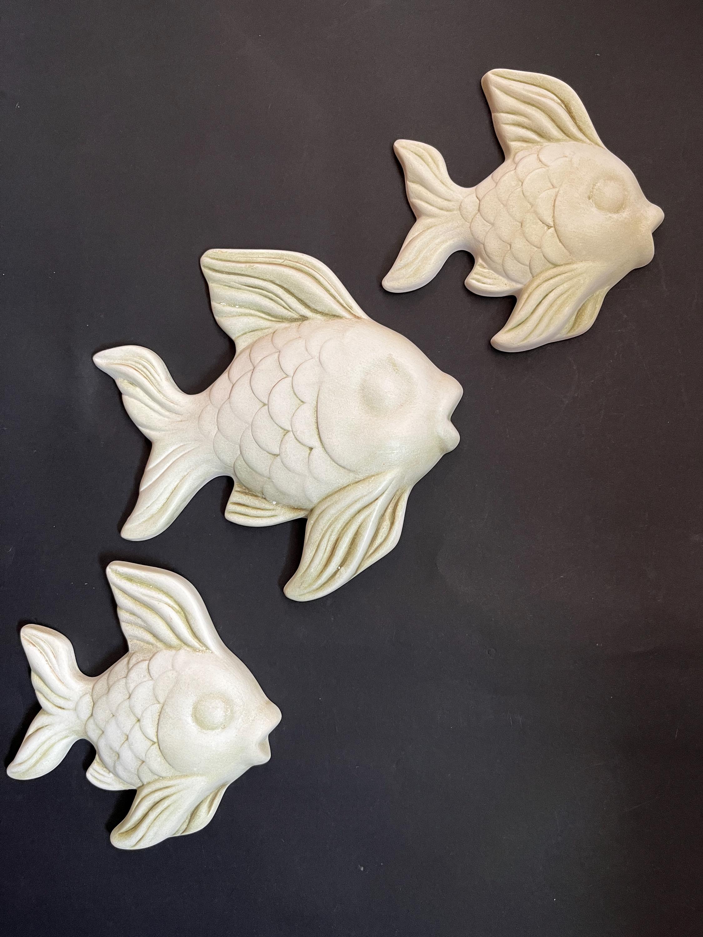 Vintage Ceramic Wall Hanging Fish - Etsy