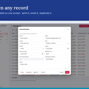 Gym Membership Tracker & Class Schedule, Yoga, Dance and Fitness Studio Member Management | WorkReviews image 3