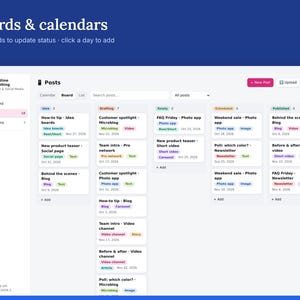 Content Planner & Social Media Calendar, Campaign Tracker, Offline HTML App image 5