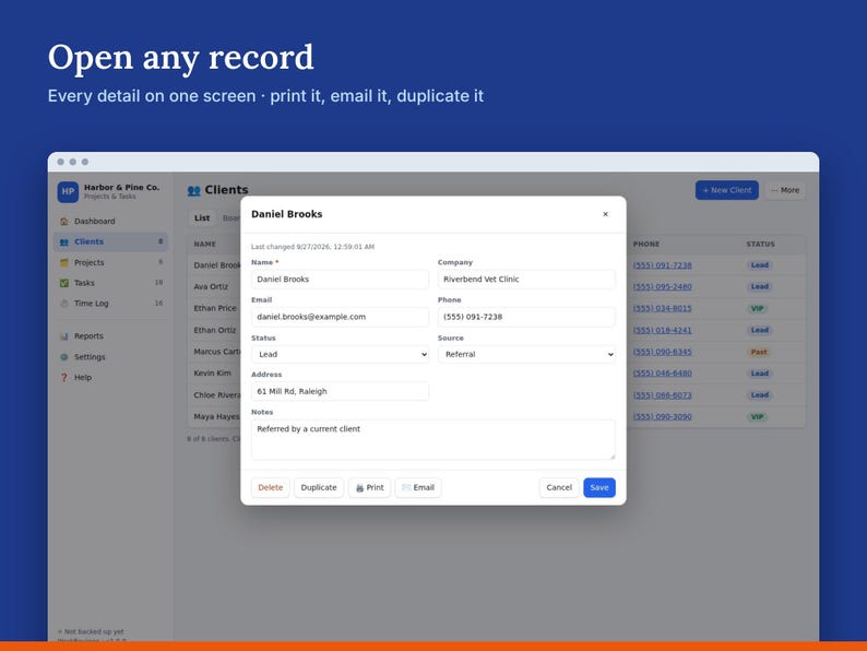 Project Tracker & Task Manager with Kanban Board, Offline HTML App image 3