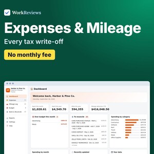 Expense Tracker, Mileage Log & Receipts for Self Employed Taxes, Offline HTML App image 1