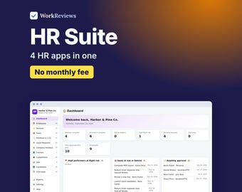 HR Software Bundle for Small Business, Performance Reviews, PTO, Training and Applicant Tracker | WorkReviews