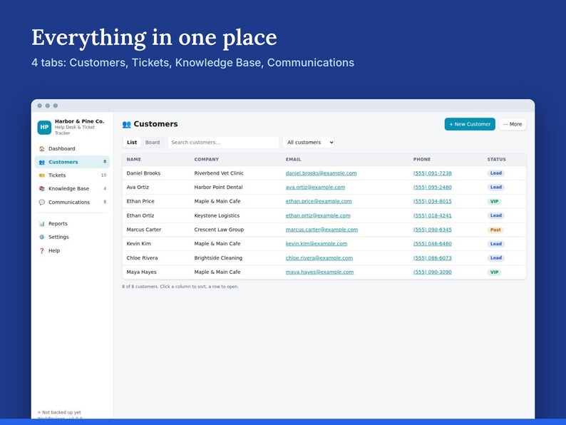 Help Desk Ticket Tracker, Customer Service Log & Support Issue Tracker for Small Teams | WorkReviews image 2