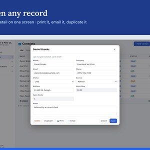 WorkReviews CRM Template, Client Tracker, Sales Pipeline App (Digital Download) image 3