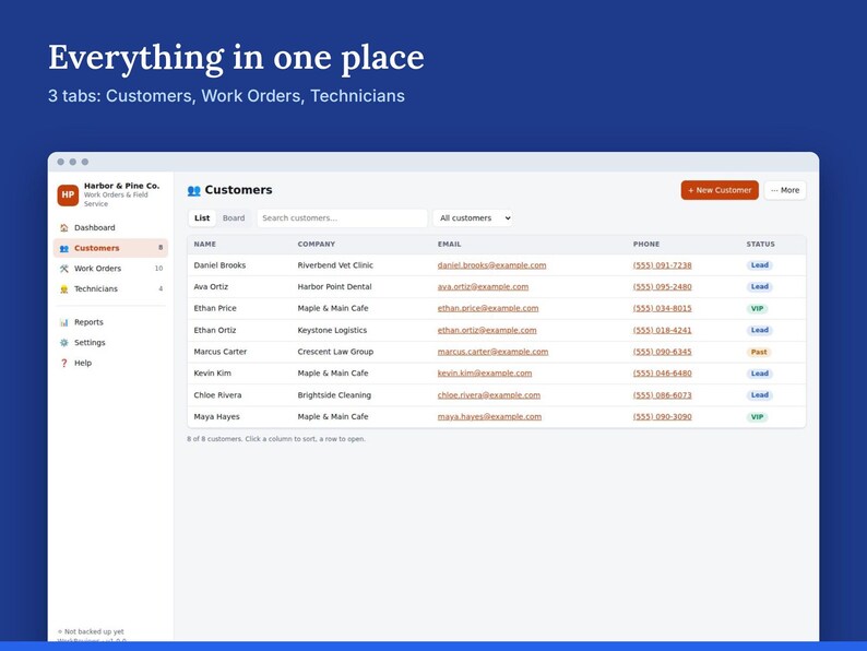 Work Order Template & Job Tracker, Field Service App for Contractors, Cleaning and Handyman Business | WorkReviews image 2