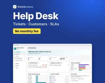 Help Desk Ticket Tracker, Customer Service Log & Support Issue Tracker for Small Teams | WorkReviews