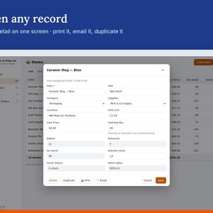 Inventory Tracker, Stock Management & Purchase Orders, Offline HTML App image 3