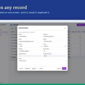 Freelance Timesheet, Billable Hours & Client Invoices, Offline HTML App image 3