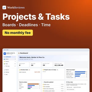 Project Tracker & Task Manager with Kanban Board, Offline HTML App image 1