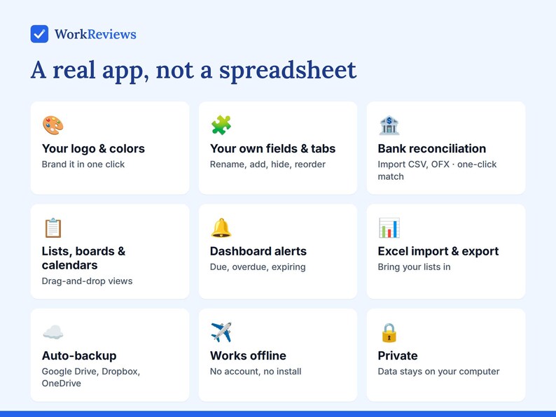 Expense Tracker, Mileage Log & Receipts for Self Employed Taxes, Offline HTML App image 4