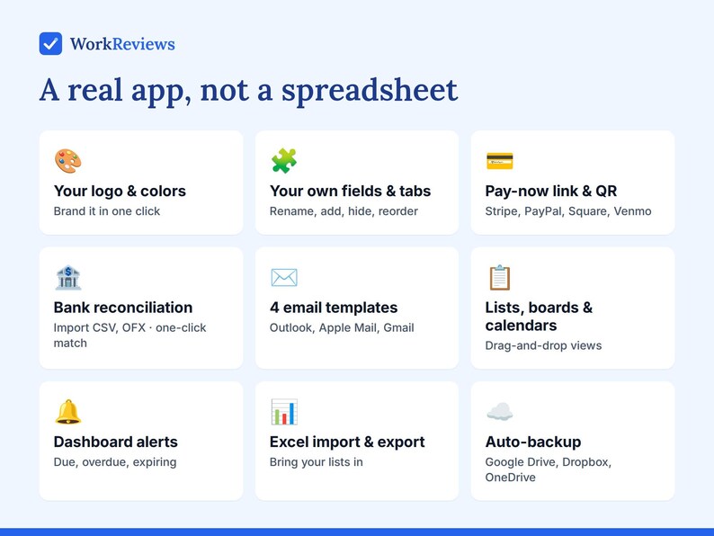 Invoice Tracker, Quote & Estimate Template with Payment QR Code, Offline HTML App image 4
