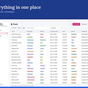 Content Planner & Social Media Calendar, Campaign Tracker, Offline HTML App image 2