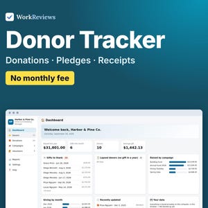 Donor Tracker & Fundraising Manager, Donation Tracker for Nonprofits and Church Giving | WorkReviews image 1