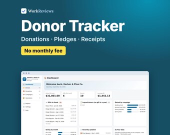 Donor Tracker & Fundraising Manager, Donation Tracker for Nonprofits and Church Giving | WorkReviews