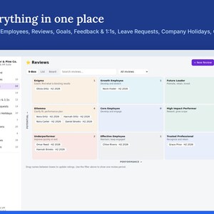 HR Suite: Reviews, PTO, Training, Hiring | Offline Business Template, No Monthly Fee | Your Logo, Colors and Custom Fields image 2