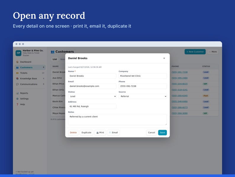 Help Desk Ticket Tracker, Customer Service Log & Support Issue Tracker for Small Teams | WorkReviews image 3