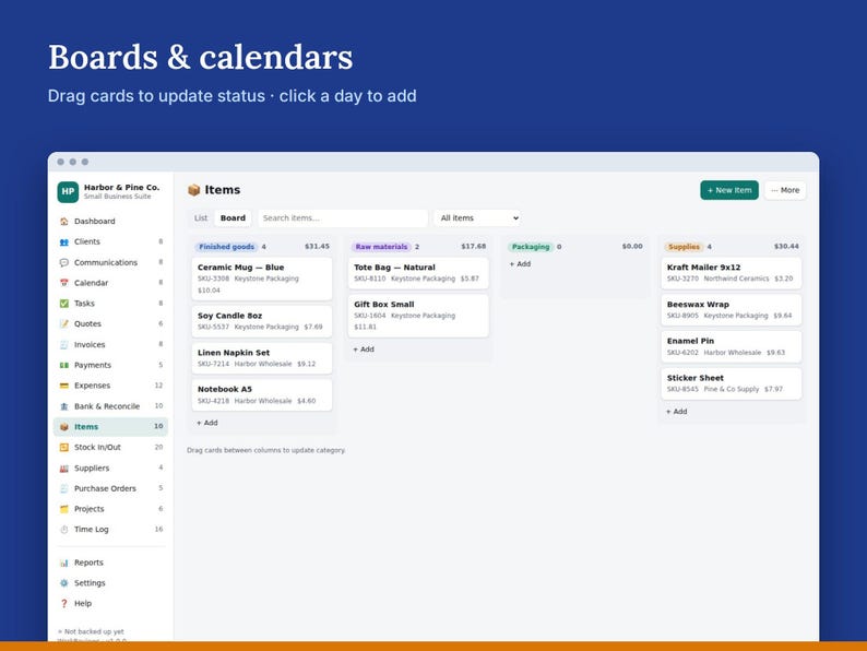Small Business Management Software Bundle, CRM, Invoices, Inventory, Projects and Bookkeeping | WorkReviews image 5