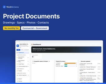 Project Documents & Communications Tracker App for Construction, Drawings and Specs by Job