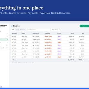 Invoice Tracker, Quote & Estimate Template with Payment QR Code, Offline HTML App image 2