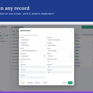 PTO Tracker & Leave Request Template, Employee Vacation Time Off (Digital Download) image 3