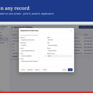 Government Contract Tracker, GovCon Capture and Proposal Pipeline for Federal Contractors | WorkReviews image 3