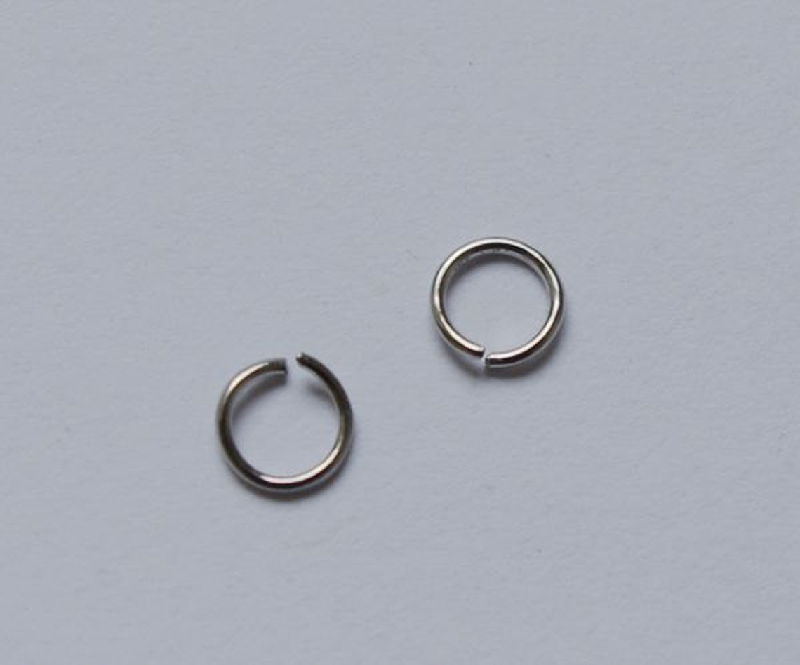 200 Pcs / 5 Mm Silver Plated Iron Thin Jump Rings/ Open Rings Etsy