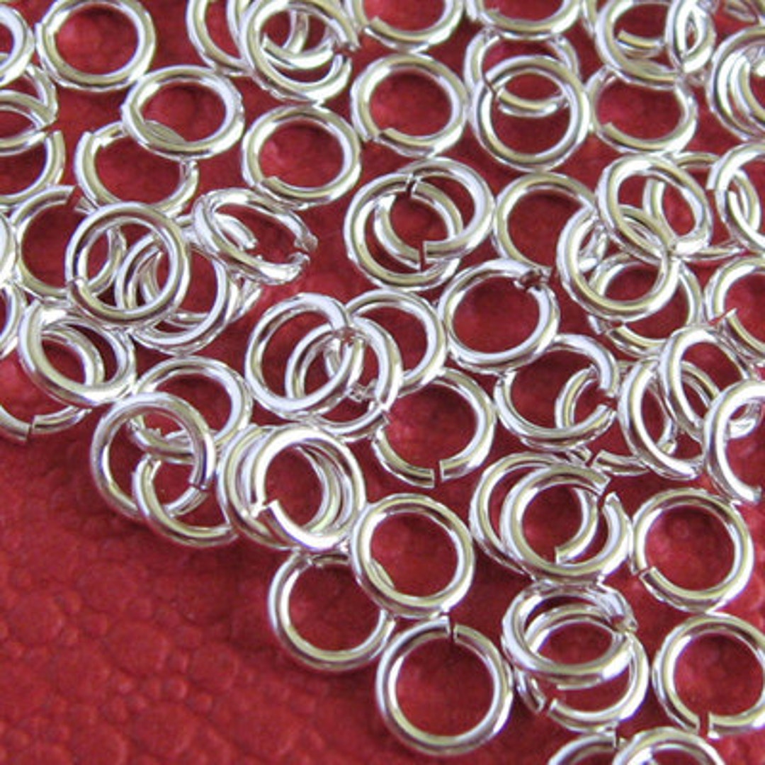 200 Pcs / 5 Mm Silver Plated Iron Thin Jump Rings/ Open Rings Etsy