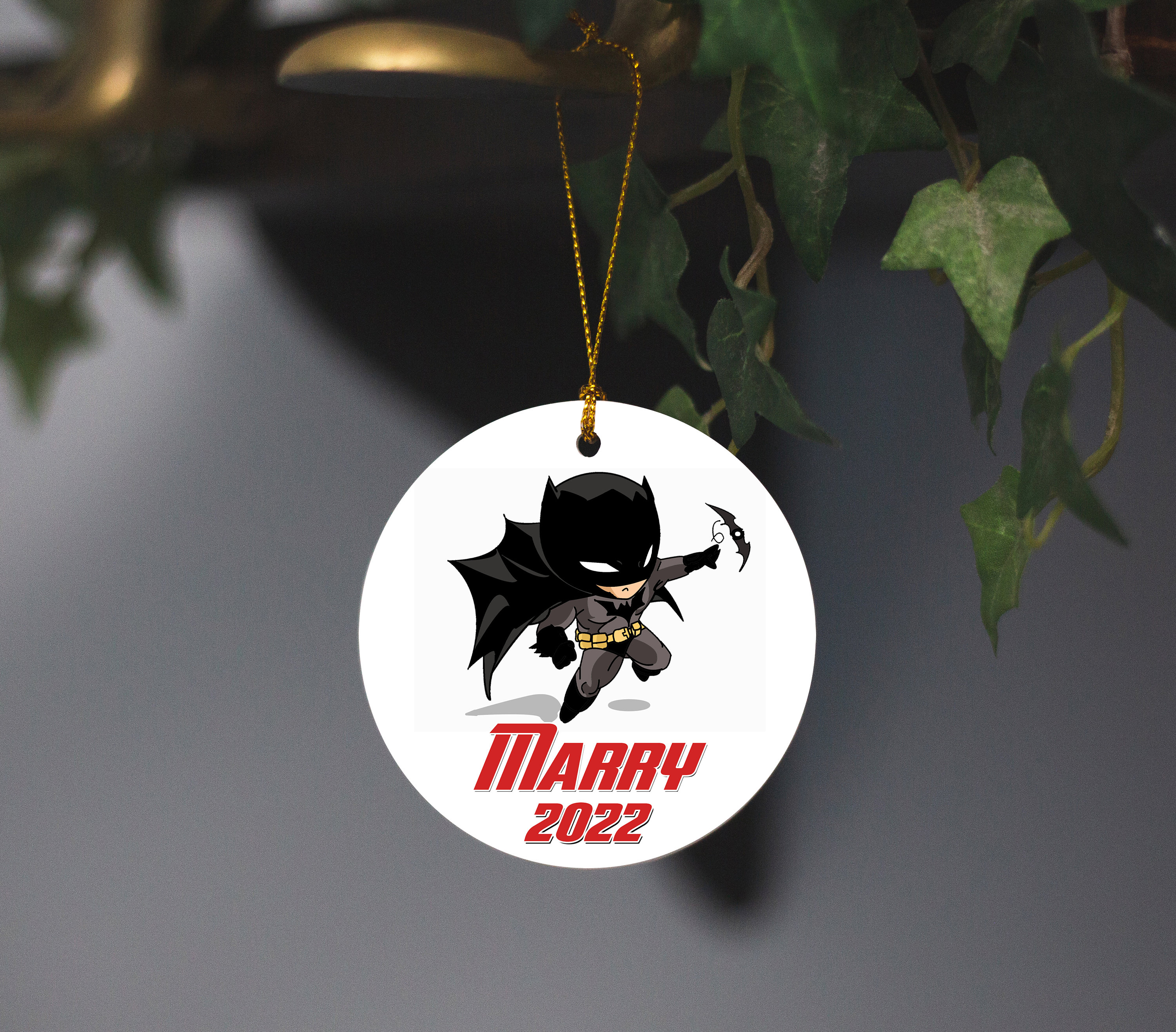 Discover Batman Superhero Personalized Gifts 2022 Kids Ornament