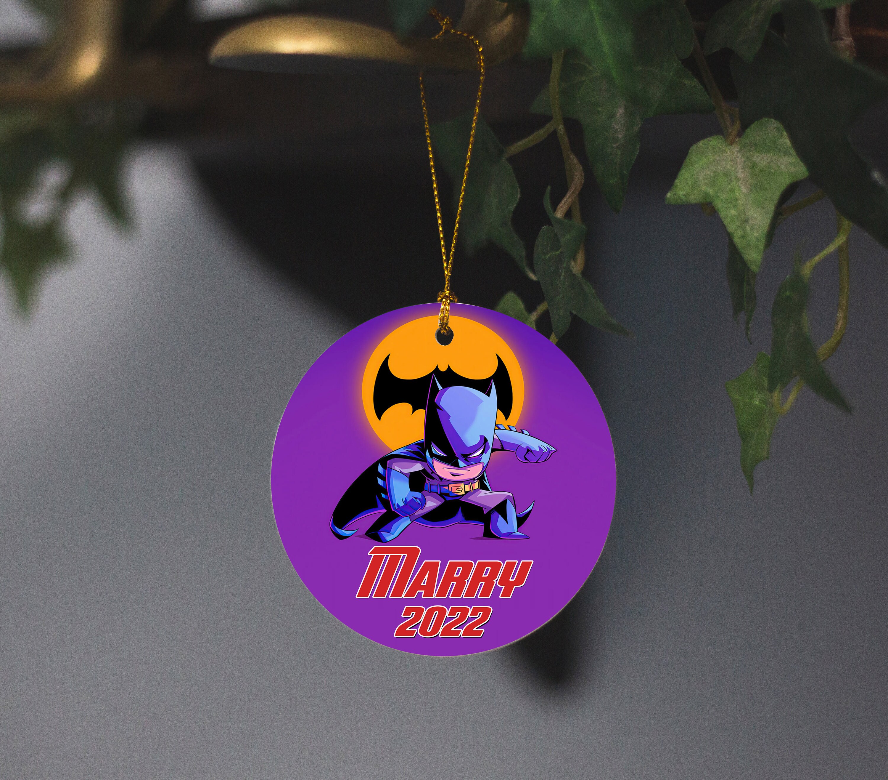 Discover Batman Superhero Personalized Gifts 2022 Kids Ornament