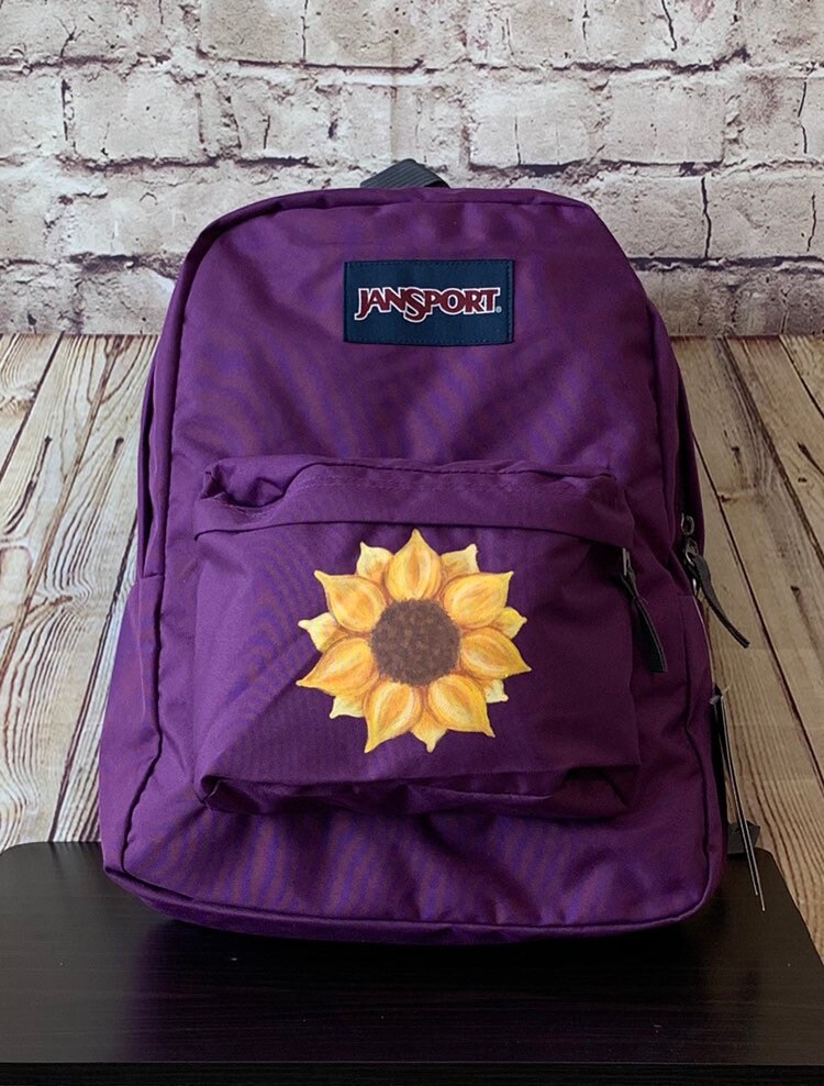 sunflower backpack jansport