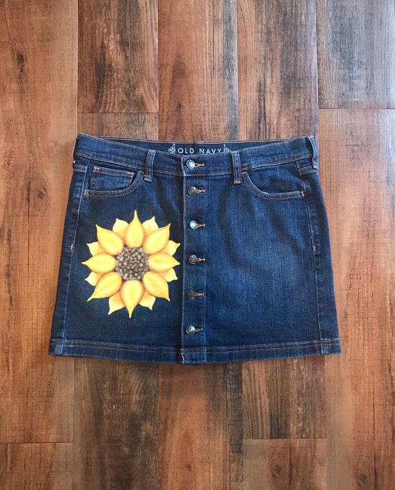 jean skirt old navy