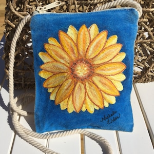 Small Purse, Daisy Bag, Travel Purse, ID Purse