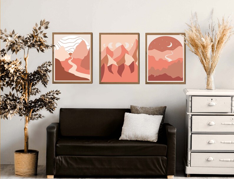 Boho Wall Decor Above Bed Decor Aesthetic Room Decor Etsy