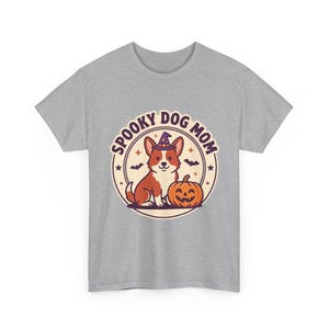 Spooky Corgi Dog Mom Halloween Tee, Witch Hat Pumpkin Patch Gift