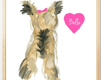 Yorkie Loss Keepsake- Personalized Print