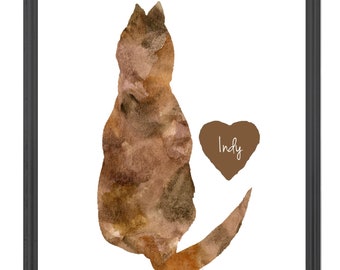 Cat Loss Print, Cat Memorial Print, Cat Memorial Gift, Cat Sympathy Gift, Cat Loss Small Gift, Cat Remembrance Gift, Cat Loss Keepsake