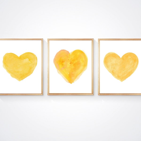 Yellow Wall Art Etsy