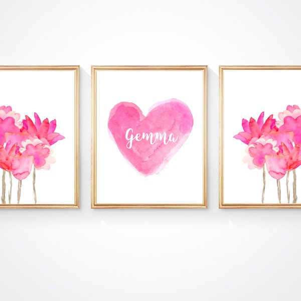 Hot Pink Wall Art Etsy