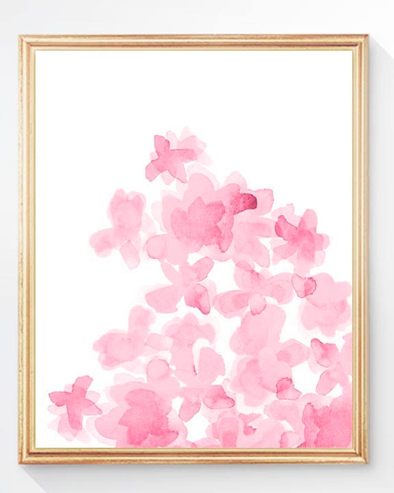 Blush Artwork 8x10 11x4 Blush Floral Prints Blush Bedroom Etsy