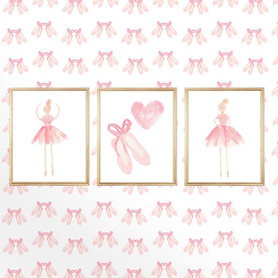 Ballerina Prints with Slippers and Tutus, Set of 3