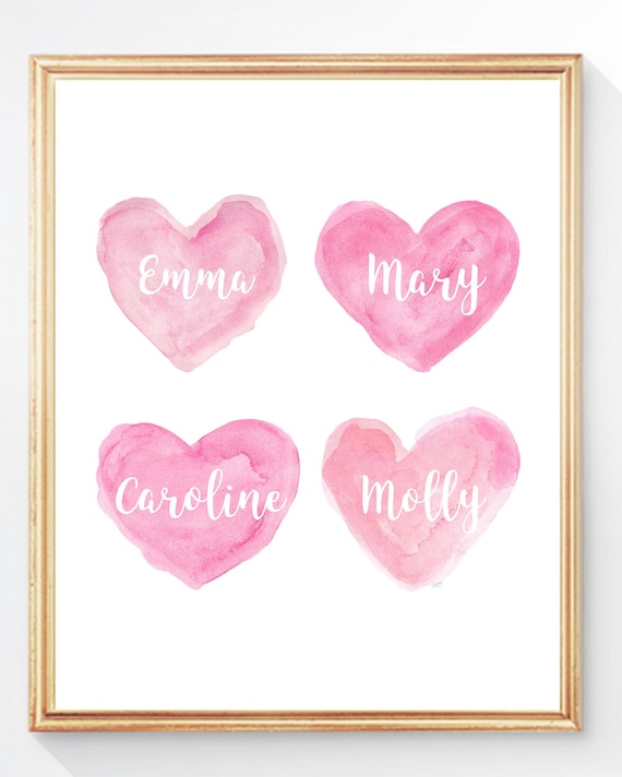 Brother Sisters Art Print with Custom Names