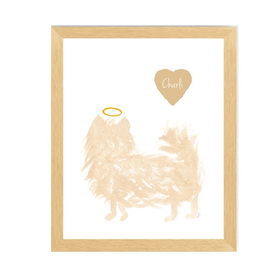 Pomeranian Memorial Gift: Personalized Print in 5x7 or 8x10