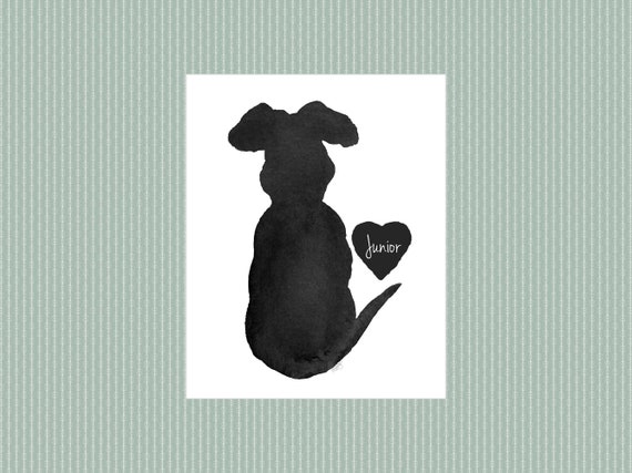 Personalized Black Lab Memorial Gift, Black Labrador Gift for Dad, Dog Loss Present, Dog Memorial Print,  Dog Loss Sympathy Gift, Pet Lover
