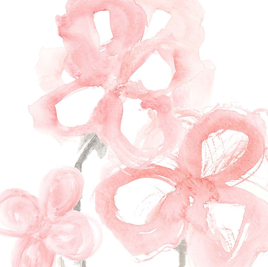 Estampados de vivero floral blush conjunto de 3 decoración | Etsy