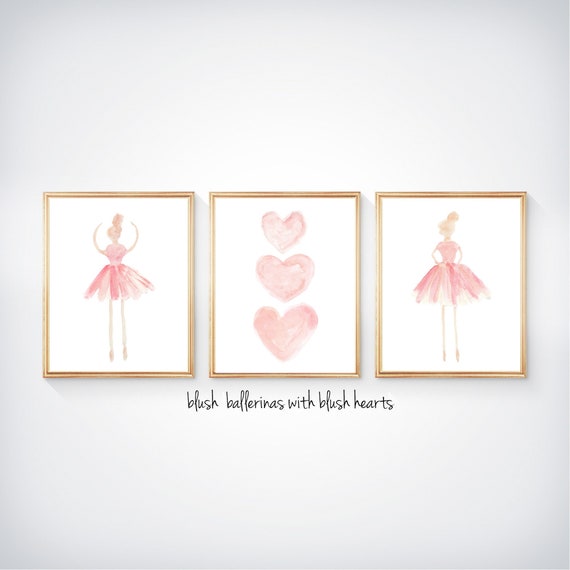 Ballerina Posters 16x20, 18x24, Set of 3, Girls Ballet Wall Decor, Girls Ballet Prints, Ballerina Artwork, Ballerina Bedroom Decor