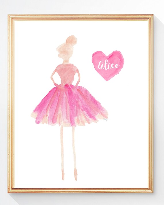 Ballet Class Gift; Personalized Print