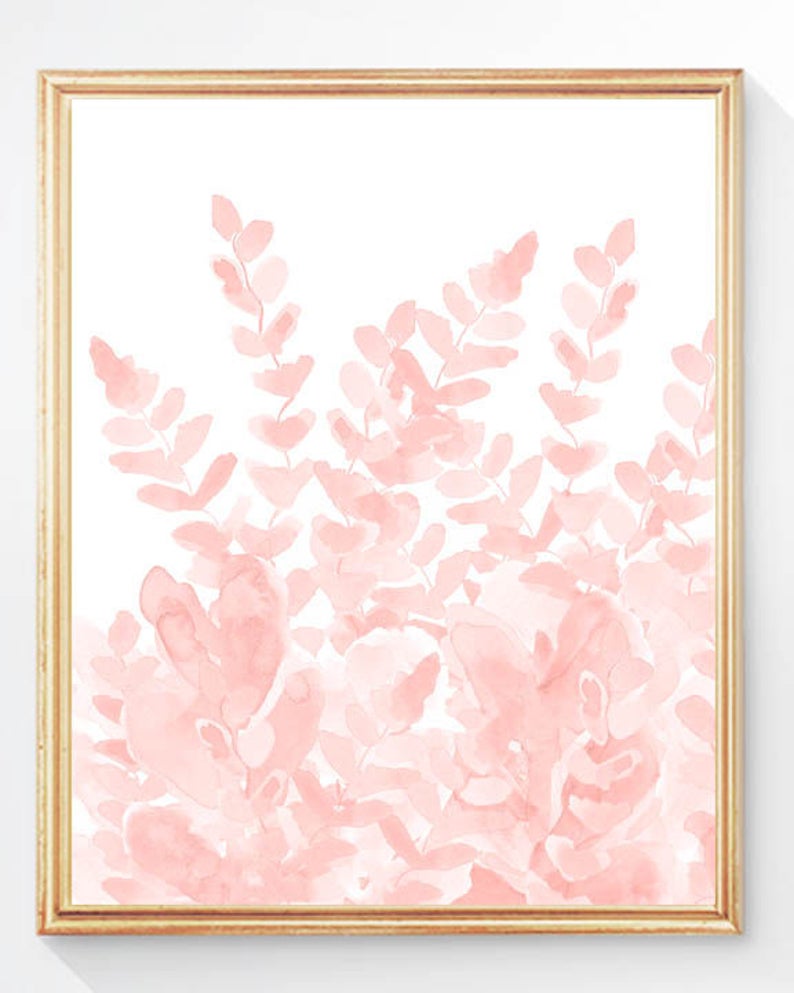 Blush Flowers Gallery Wall, Set of 4 Flower Prints, Blush Wall Art ...