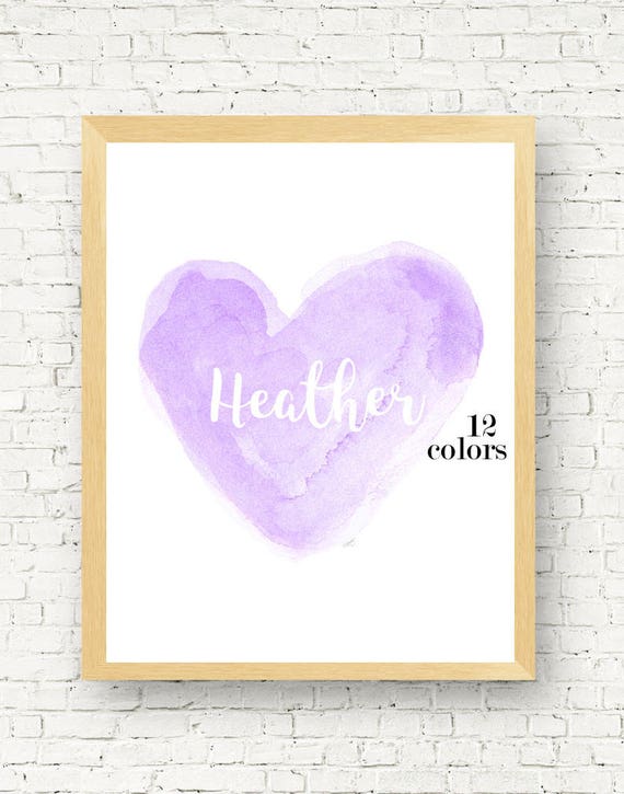 Girls Lavender Print Personalized with Name